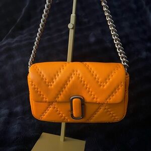 Marc Jacobs Orange Quilted Crossbody/shoulder  Bag. NWT